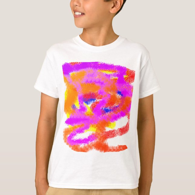 Color Ideas abstract mind stress T-Shirt (Front)