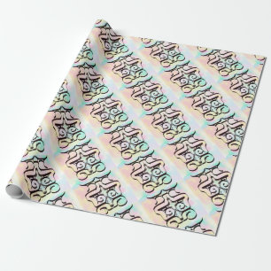 color illustrations wrapping paper