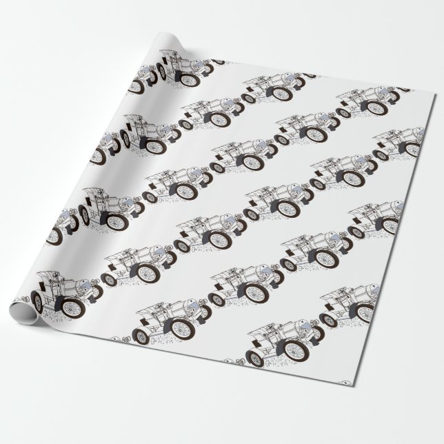 color illustrations wrapping paper (Unrolled)
