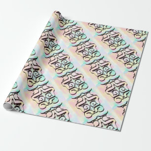 color illustrations wrapping paper