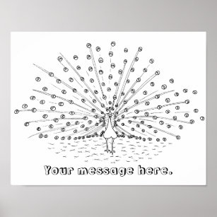 Peacock Outline Gifts On Zazzle