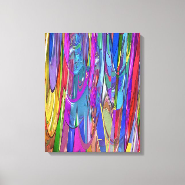 Color in Motion Canvas Print (Front)