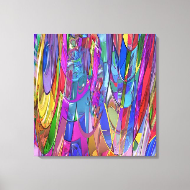 Color in Motion Canvas Print (Front)