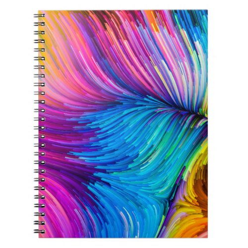 Color In Motion series Abstract design made of Fl Notebook