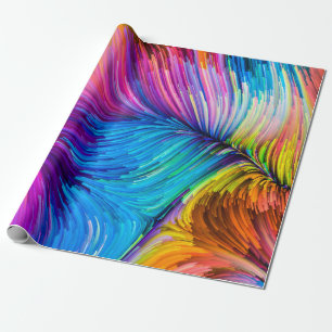 Color In Motion series. Abstract design made of Fl Wrapping Paper