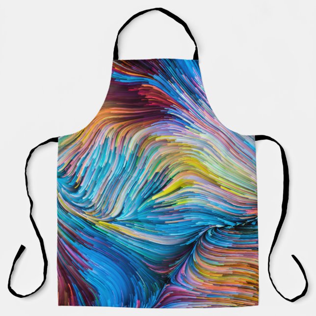 Color In Motion series. Background design of Flowi Apron (Front)