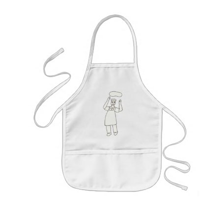 Color In Pizza Chef Aprons