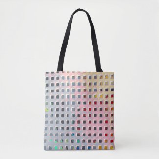 Color in the Grid Tote Bag