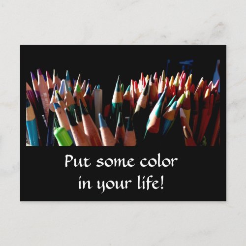 Color in your life Postcrossing Postcard