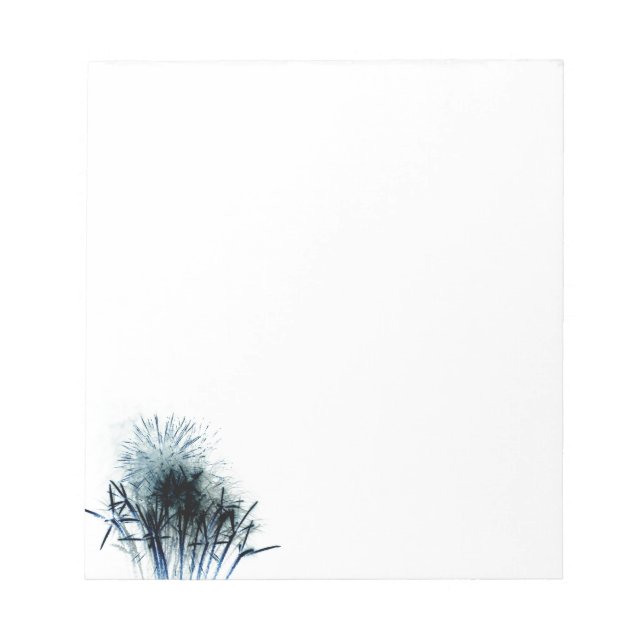 Color Inverted Fireworks Patriotic Celebration Notepad (Front)
