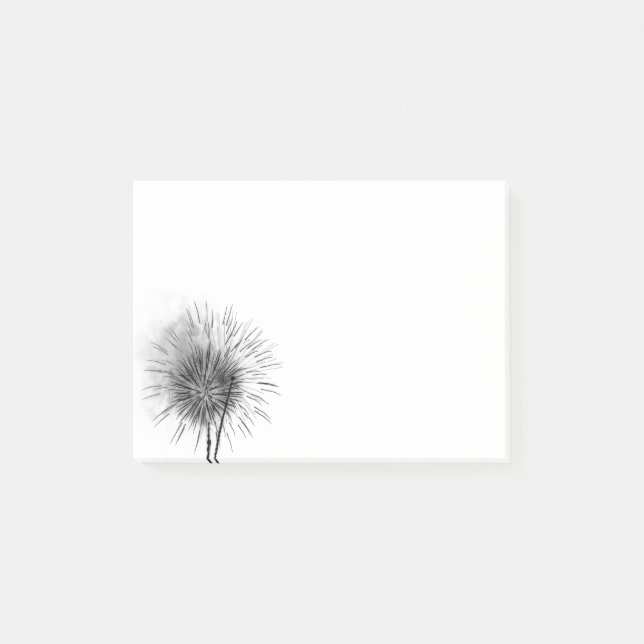 Color-Inverted Fireworks Post-it Notes (Front)