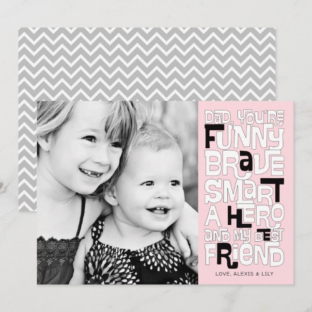 Color it in Dad Father's Day Card (Front/Back)