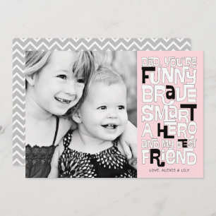 Color it in Dad Father's Day Card