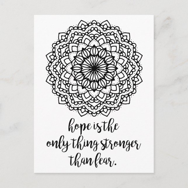 Color It! Mandala Inspiration Postcard (Front)