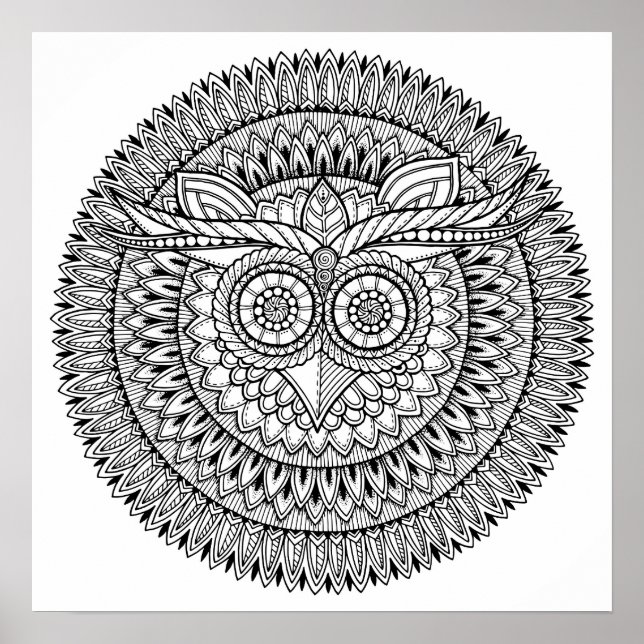 Color It Poster OWL (Front)