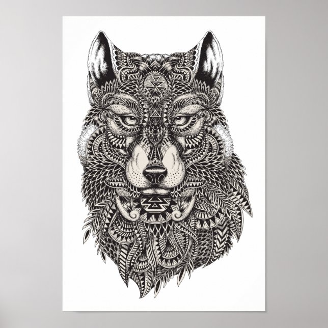 Color It Poster Wolf (Front)