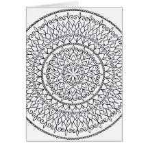 Color It Yourself Hand Drawn Intricate Mandala Art