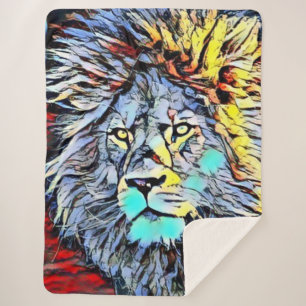 color kick - lion king sherpa blanket