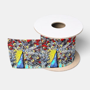 Color Kick - peacock Satin Ribbon