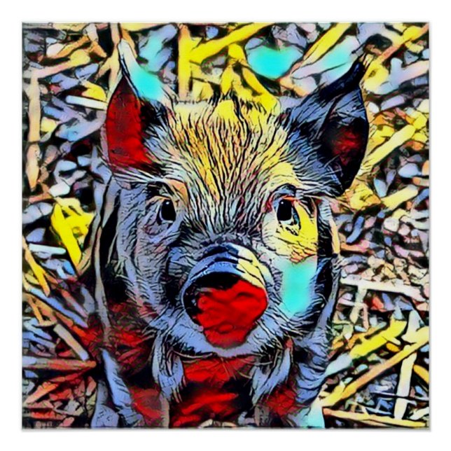 color kick - piglet poster (Front)