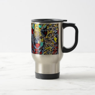 color kick - piglet travel mug