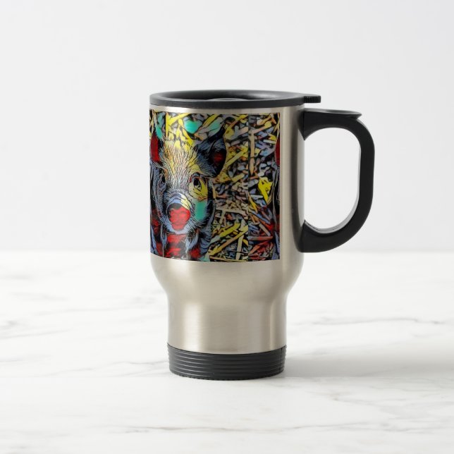 color kick - piglet travel mug (Right)