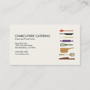 Color Kitchen Tools Catering Business Card