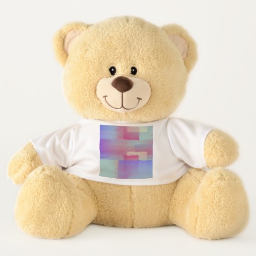 Color Layer Stack Pattern Teddy Bear