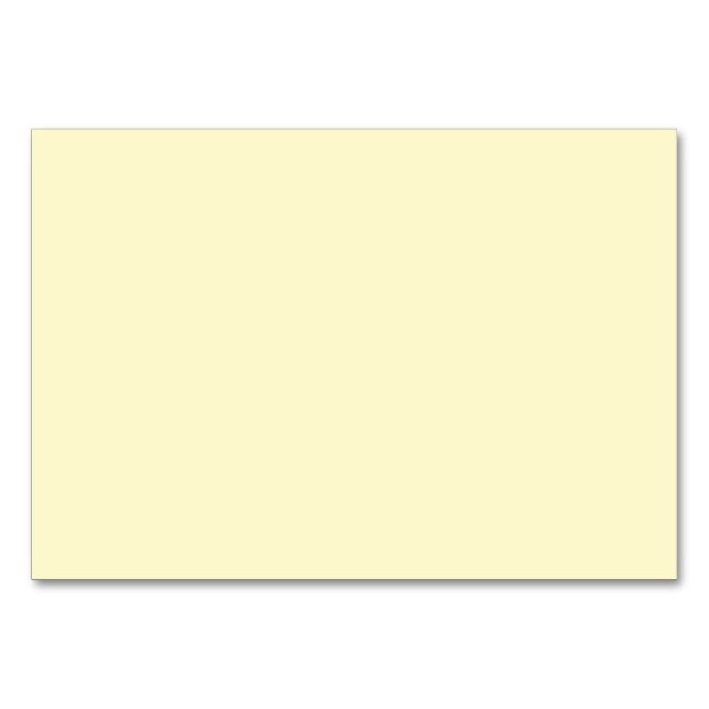 color lemon chiffon table number (Front)