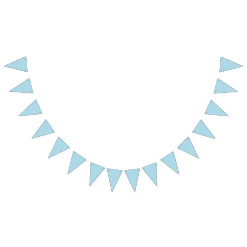 color light blue bunting flags