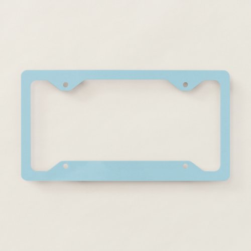 color light blue license plate frame