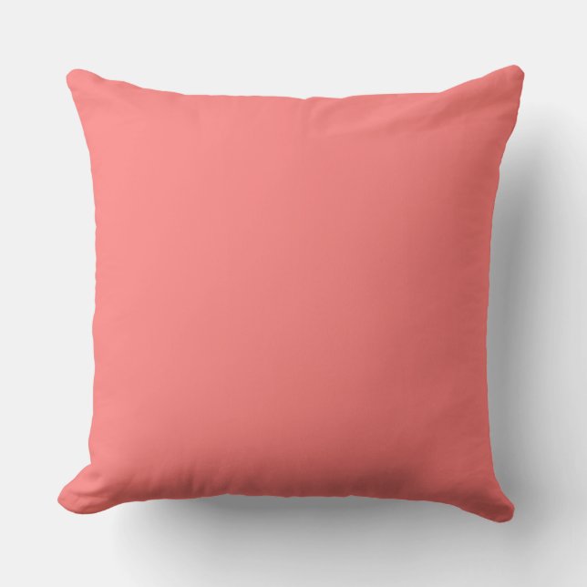 color light red throw pillow (Front)