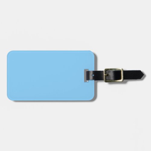color light sky blue luggage tag