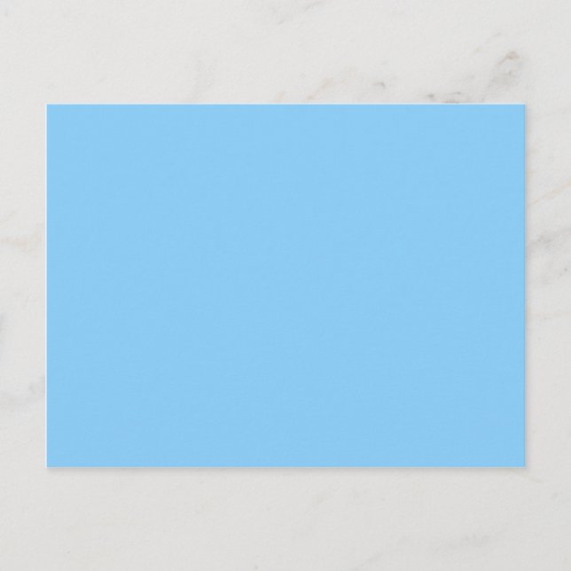 color light sky blue postcard (Front)