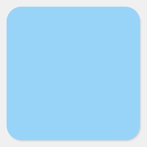 color light sky blue square sticker