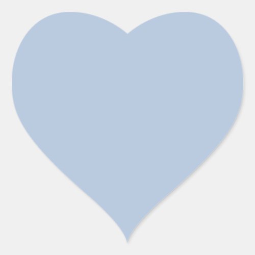 color light steel blue heart sticker