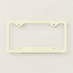 color light yellow license plate frame