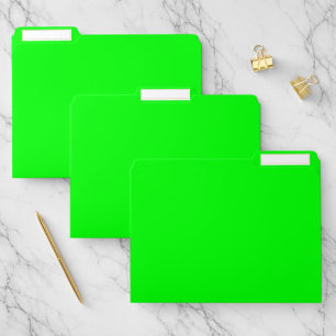 color lime file folder