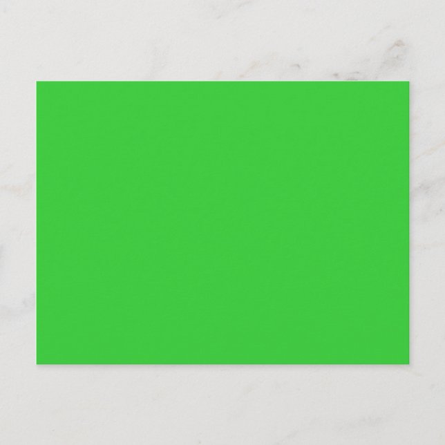 color lime green postcard (Front)