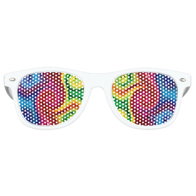 Color Lines Spectrum Swirl Sunglasses (Front)