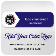 Color Logo Navy Blue White Employee Business ID