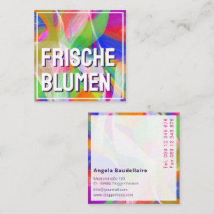 Color lover Abstraction Square Business Card