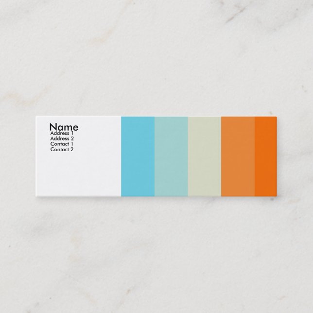 Color loving - Customized Mini Business Card (Front)