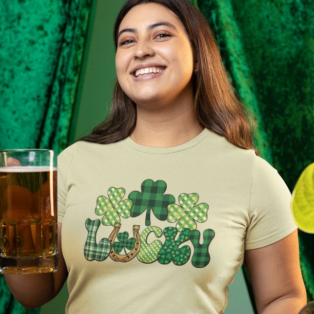 Color Lucky St Patricks Day women T-Shirt (Colour Lucky St Patricks Day women T-Shirt)