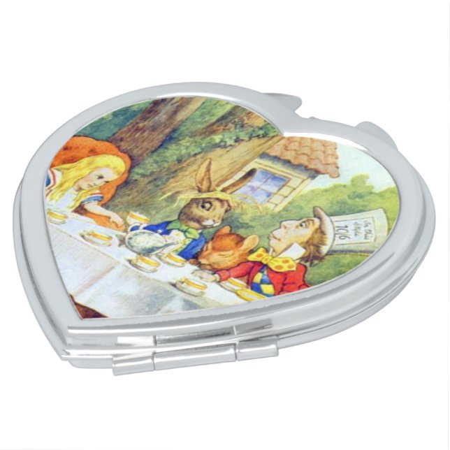 Color Mad Hatters Tea Party Compact Makeup Mirror (Turned)
