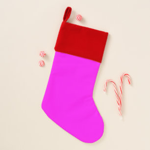 color magenta christmas stocking
