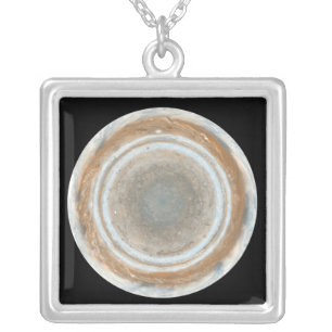 Color map of Jupiter Silver Plated Necklace
