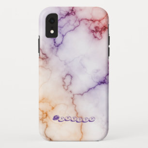 Color Marble Pattern Personalization iPhone XR Case