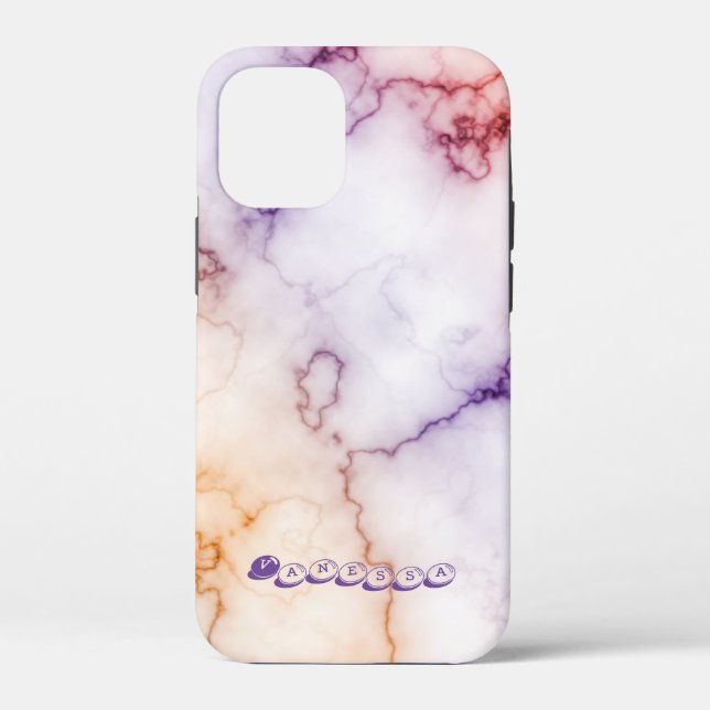 Color Marble Pattern Personalization Case-Mate iPhone Case (Back)
