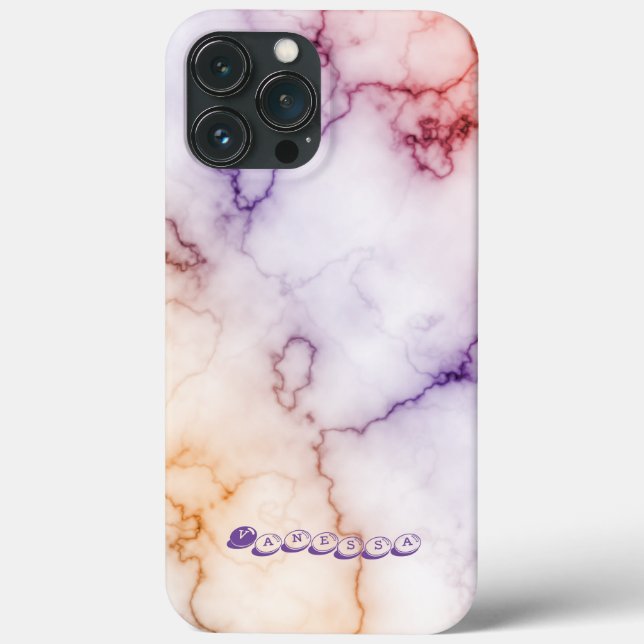 Color Marble Pattern Personalization Case-Mate iPhone Case (Back)